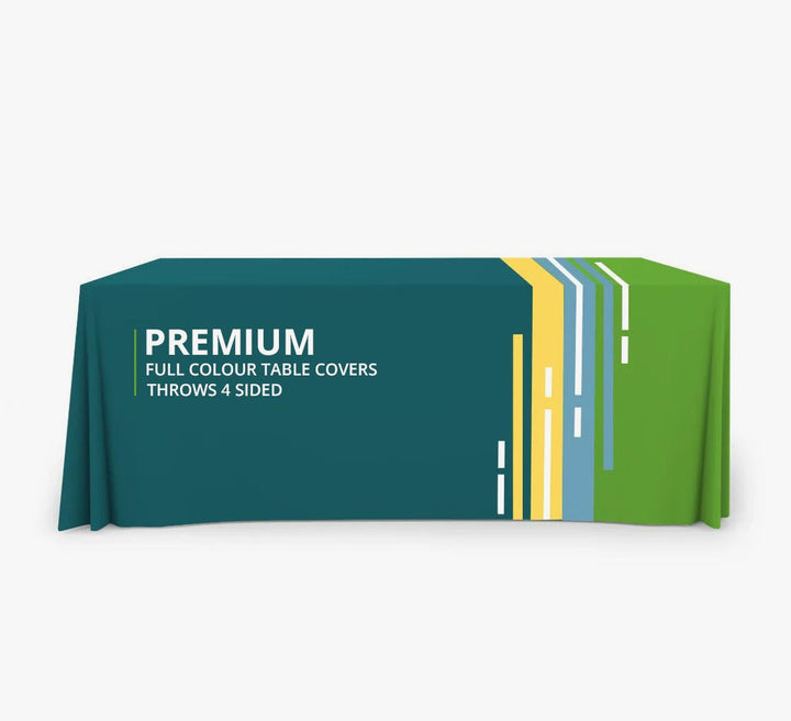 Custom Premium Table Covers & Throws - 4 Sided