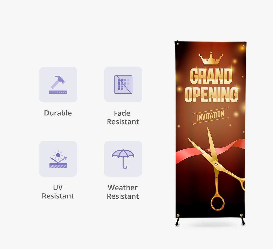 Korean Style X Banner Stands