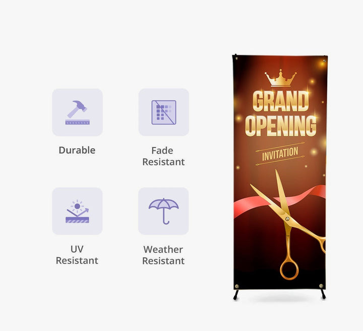 Korean Style X Banner Stands